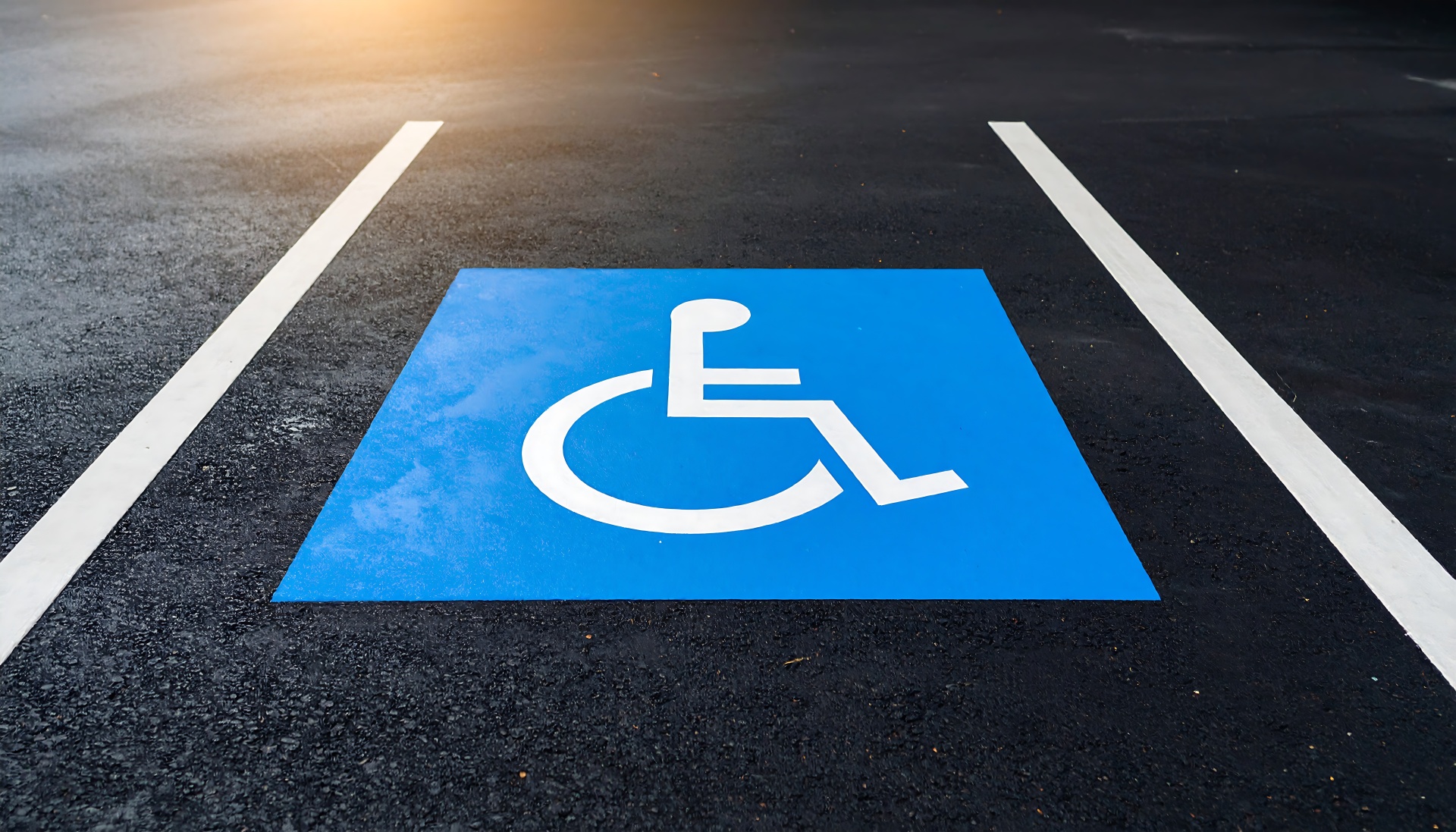 Parking space for disabled