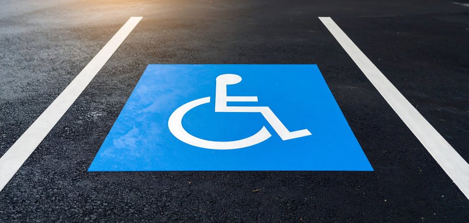 Parking space for disabled