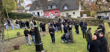 Gedenkfeier auf dem jüdischen Friedhof