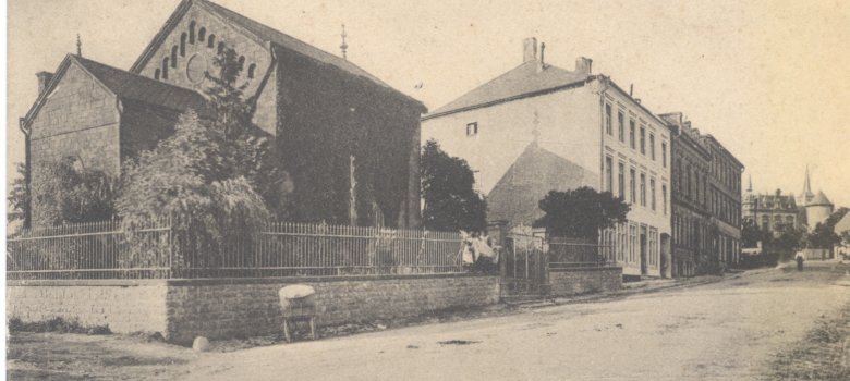 Ansichtskarte der Bitburger Synagoge um 1910 Ansichtskarte der Bitburger Synagoge um 1910