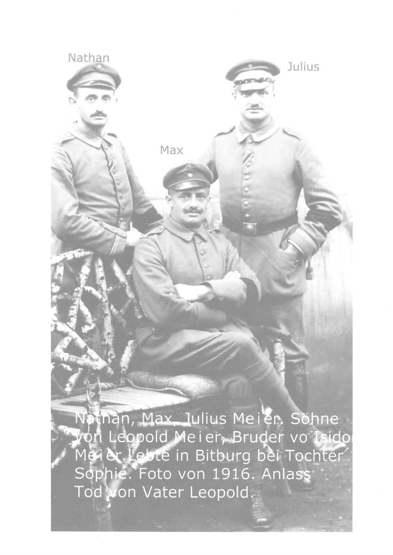 Gebrüder Meier, Soldaten im 1. Weltkrieg