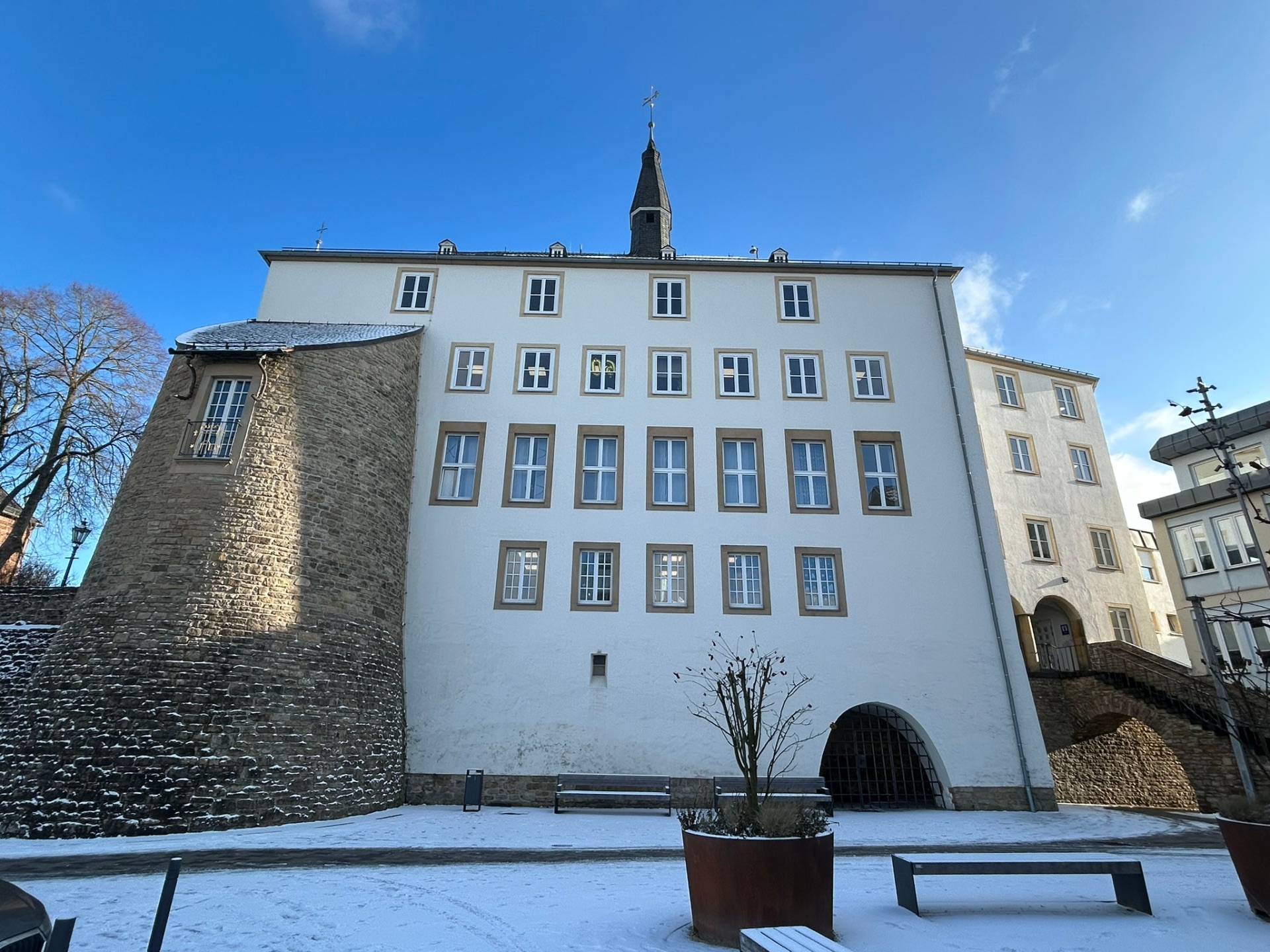 Rathaus Grüner See - Winter