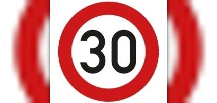 Straßenschild Tempo 30 Straßenschild Tempo 30
