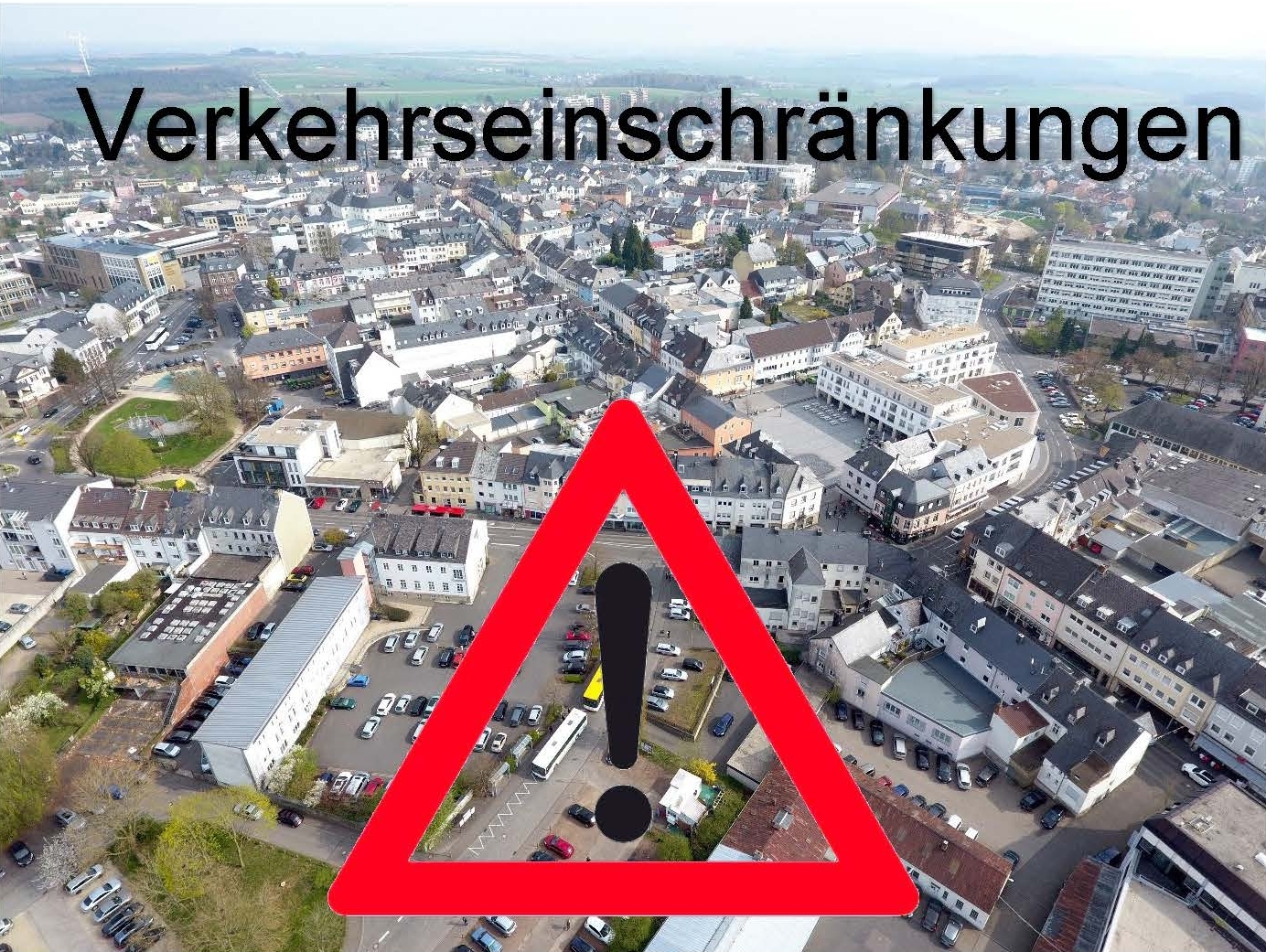 Stadtansicht-Verkehrseinschränkungen