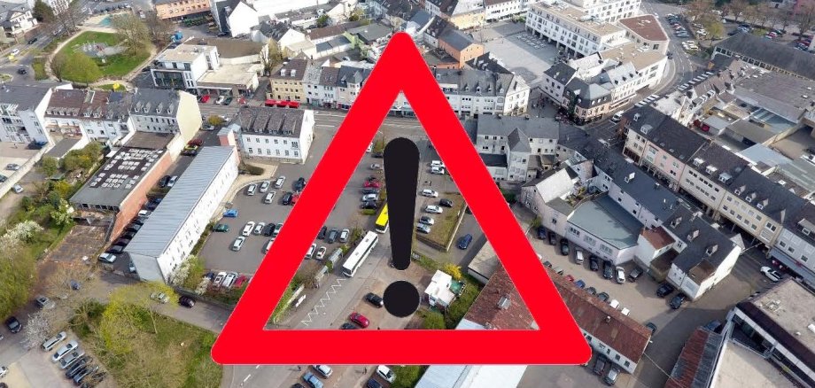 Stadtansicht-Verkehrseinschränkungen