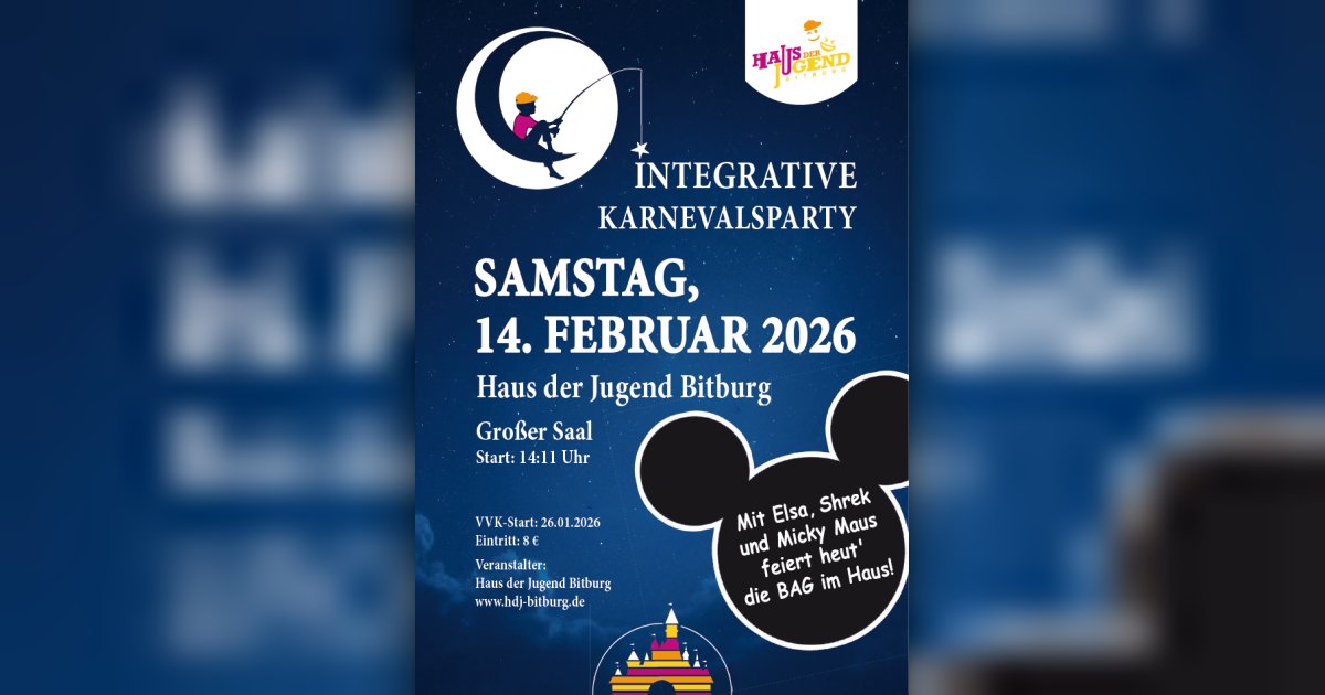 Integrative Karnevalsparty | Stadt Bitburg